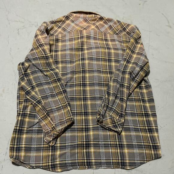 **Vintage Dickies Overshirt - Yellow Plaid Street Fashion** - Picture 4 of 4